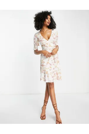 French Connection Mini tie dress in summer floral print
