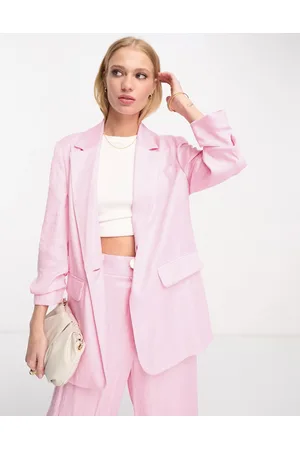 River Island Ruched sleeve blazer in - part of a set