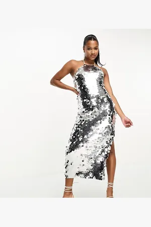 Collective The Label Exclusive disc sequin midi dress in