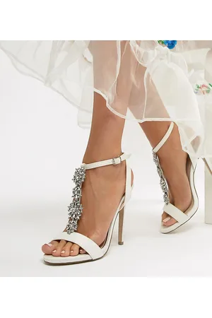 New Look Satin Embellished Heeled Sandal