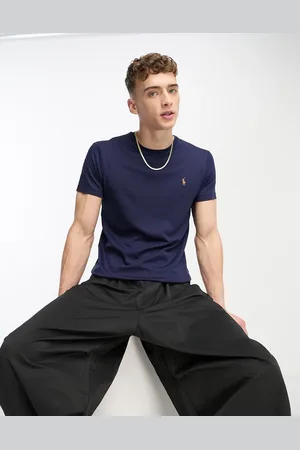 Ralph Lauren Multi logo pima cotton t-shirt custom fit in