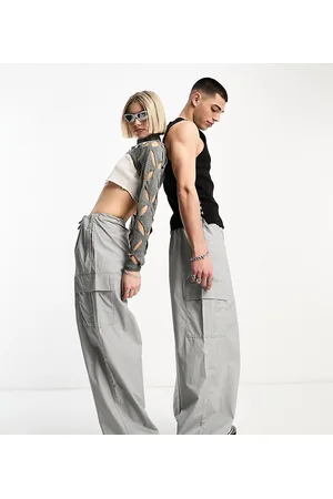Weekday Unisex parachute baggy pants in exclusive to ASOS