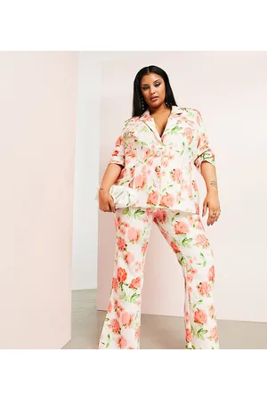 ASOS Curve suit pants in floral print