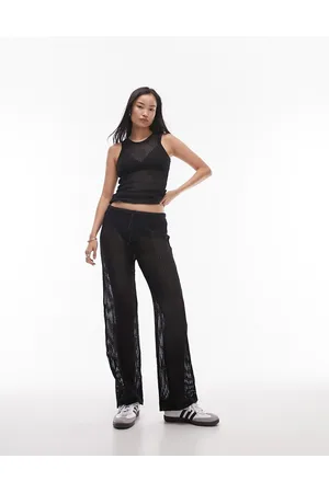 Topshop Beachy loose knit wide leg pants in - part of a set