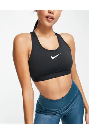 Nike Dri-fit Icon Clash Swoosh Medium-support Padded Keyhole Ditsy