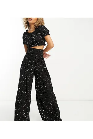 Esmée Esmee Exclusive beach shirred wide leg pants in polka dot - part of a set