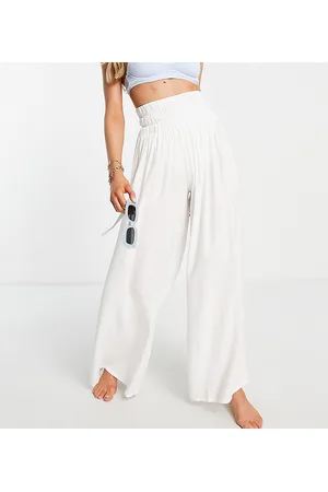 Esmée Esmee Exclusive shirred wide leg beach pants in