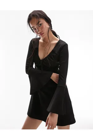 Topshop Jersey mini tea dress in