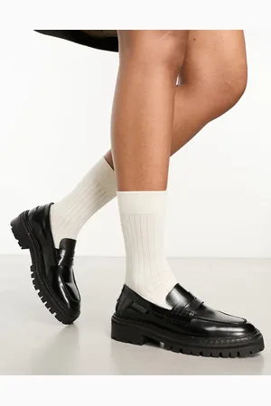 WALK LONDON Marina saddle loafers in leather