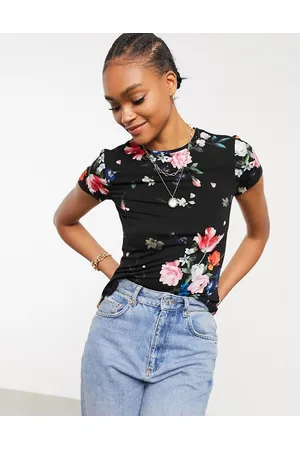 Ted Baker Periie sandalwood floral jersey fitted tee in
