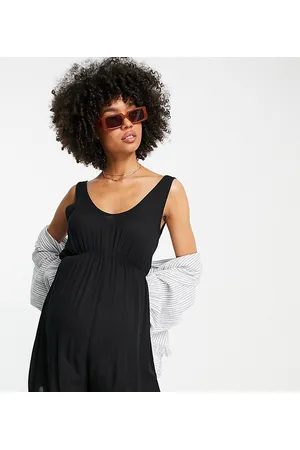 ASOS Maternity crinkle beach romper in