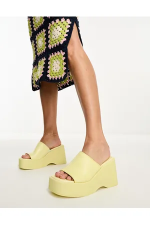 Aldo Betta wedge sandals in pastel leather