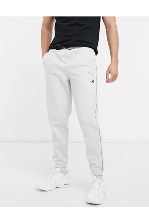 PUMA X Helly Hansen logo taped sweatpants in gray