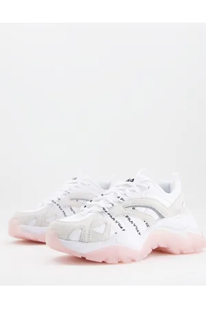Fila Interation sneakers in off and pink