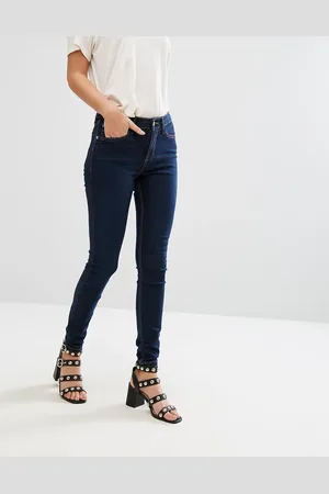 River Island Amelie mid rise skinny jeans in dark wash
