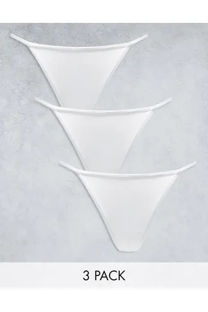 Lindex SoU Jenianne cotton 3 pack tanga side thong in