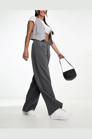 COLLUSION Baggy tailored pants in gray