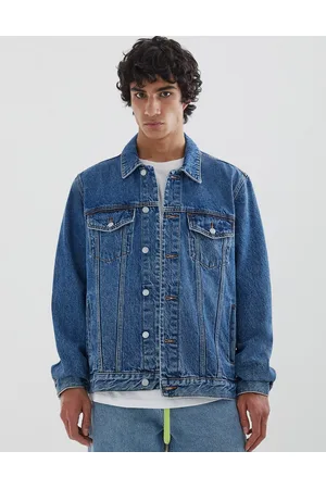 Chamarra de mezclilla discount pull and bear hombre