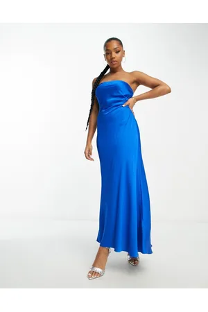 EVER NEW Strapless column maxi dress in electric