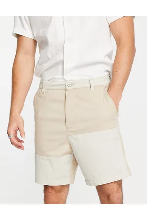 ASOS Skater shorts with color block in beige