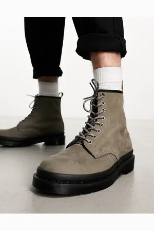 Dr. Martens 1460 8 eye boots in nickel nubuck leather