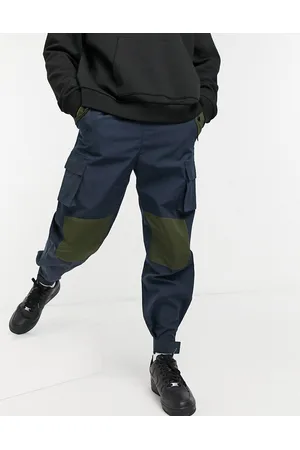Mennace Patchwork utility cargo pants in