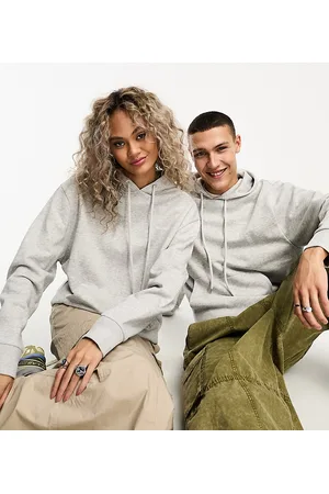 COLLUSION Unisex logo hoodie in heather