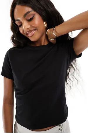 NA-KD X Chloe Monchamp cropped T-shirt in