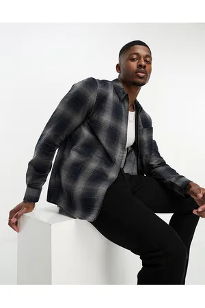 French Connection Full zip check shirt in