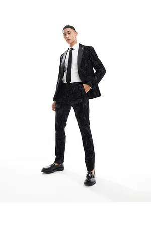 Twisted Tailor Angelou flock suit pants in