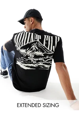 ASOS Oversized t-shirt in with mountain back print