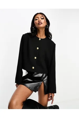 4th & Reckless Boxy dropped shoulder button through jacket in