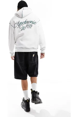 Pull&Bear Overlock hoodie in