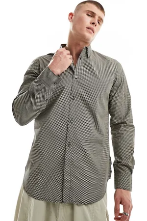 French Connection Long sleeve shirt in marine print