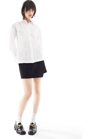 ASOS Corset shirt with topstitch in