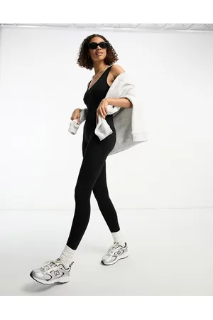 Miss Selfridge Seamless cami scoop back unitard in