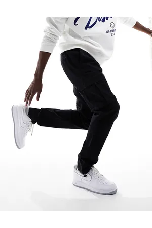 PACSUN Slim leg cargo pants in black