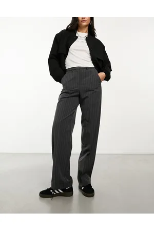 JJXX Mary high waisted tailored pants in pinstripe