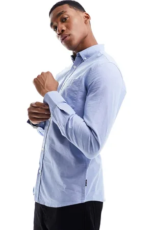 Only & Sons Slim fit button down oxford shirt in light