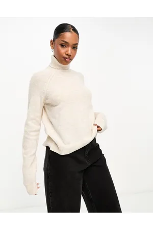 Pieces® Turtleneck sweater in beige