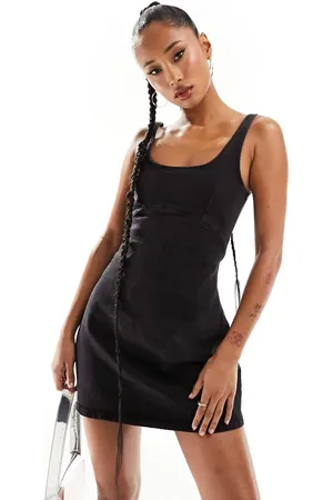 Vestido de mezclilla negro hot sale