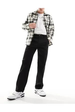 SELECTED Loose fit twill pants in
