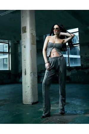 Murci Wide leg sweatpants in washed - part of a set