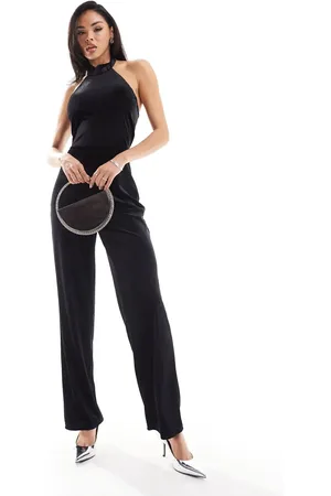 NA-KD Velvet jumpsuit in