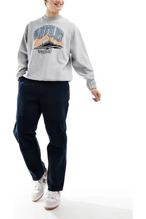 Farah Greenport loose fit pants in