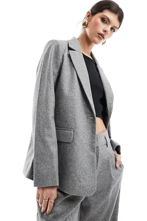 VILA Tailored blazer in soft herringbone - part of a set