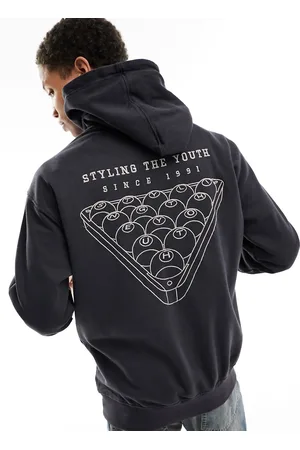 Pull&Bear Rhode Island printed hoodie in