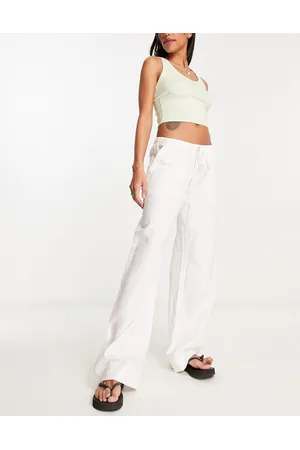Weekday Cosmo cargo linen pants in
