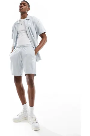 PUMA Classics Pique terrycloth shorts in light