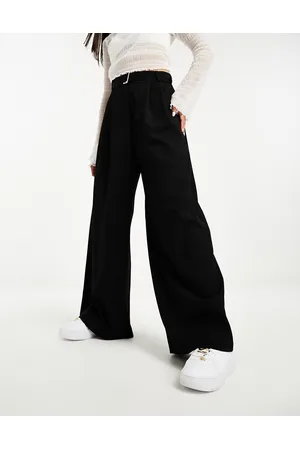 River Island Belted wide leg pants in